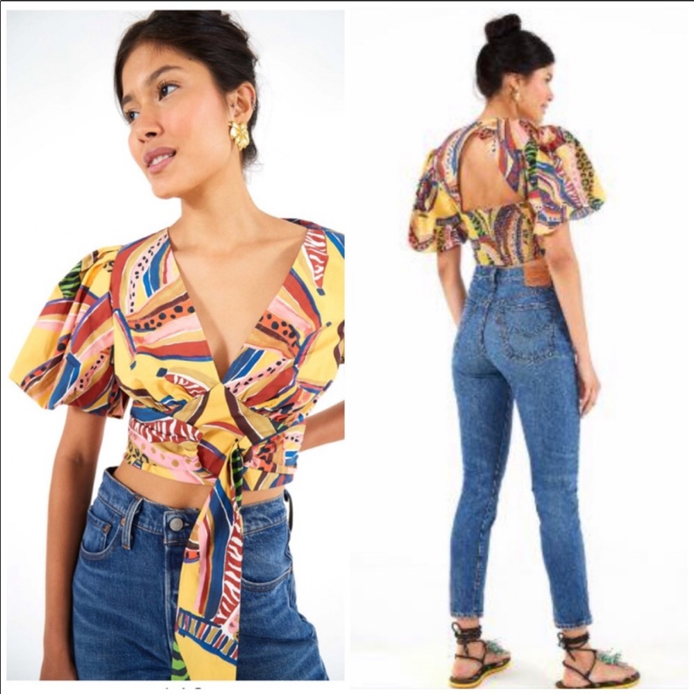 FARM Rio multi banana blouse